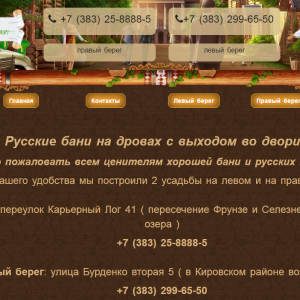 Создание сайта для бани Емеля Создание сайта для бани Емеля